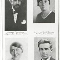 Delegados al VII Congreso de la Prensa Latina Adolphe Falgairolle del Journal des Débats, Francia /…