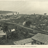 City of Baracoa and harbor entrance