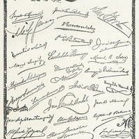 Firmas autógrafas de los Constituyentes de 1901