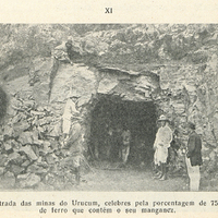 Entrada das minas do urucum, celebres pela porcentagem de 75 % de ferro que contém o seu manganez