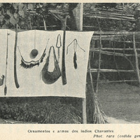 Ornamentos e armas dos indios Chavantes