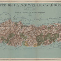 Carte de la Nouvelle-Calédonie. Dressée par C. Gallet, Chef du Service Topographique