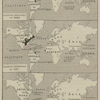 Les colonies françaises en 1683, en 1715, en 1763.