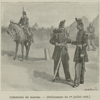 Infanterie de marine. (Ordonnance du 1er juillet 1845.)