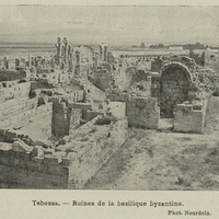 Tebessa. Ruines de la basilique byzantine.