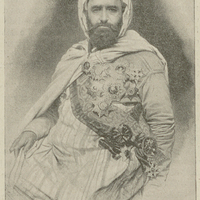 L'émir Abd-el-Kader. D'après une lithographie du temps.