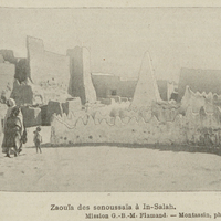 Zaouïa des senoussaïa à In-Salah. Mission G.-B.-M. Flamand.