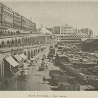 Alger. Les quais.