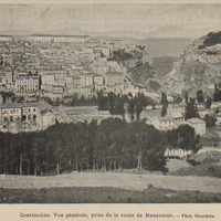 Constantine. Vue générale, prise de la route de Mansourah.