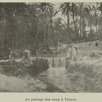 Le partage des eaux à Tozeur.