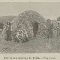 Gourbi aux environs de Tunis.