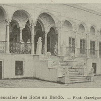 L'escalier des lions au Bardo.