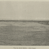 Vue du chott. Melrir.