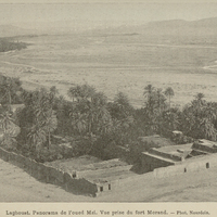 Laghouat. Panorama de l'oued Mzi. Vue prise du fort Morand.
