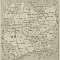Carte de la Côte d'Ivoire