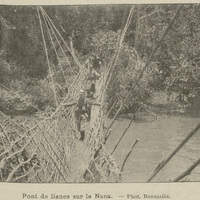 Pont de lianes sur la Nana.
