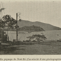 Un paysage de Nosi-Bé (Fac-similé d'une photographie).