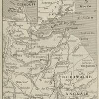 Carte de la côte française des Somalis