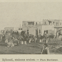 Djibouti, maisons arabes.