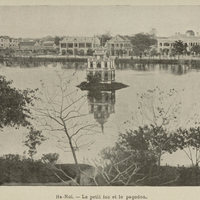 Ha-Noï. Le petit lac et le pagodon