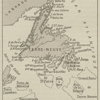 Carte de Terre-Neuve.