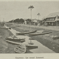 Cayenne. Le canal Laussat.