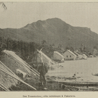 Iles Touamotou : côte intérieure à Fakaraya.