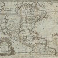 Carte d'un très grand pays entre le Nouveau Mexique et la Mer Glaciale