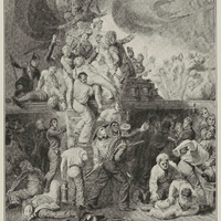 Trafalgar. Nelson wounded