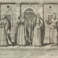 Virginis Lusitaniae in India gestus et amictus - Cleedinge en dracht van een Portugeesche Dochter…
