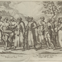 Nuptiarum ritus, et epule in Provincia Ballagate supra Goam - Manière van bruÿloft int Lant van…