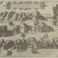 Vera effigies et delineation Insulae Sancate Helenae - Waerachtighe affbeeldinghe ende gedaente…