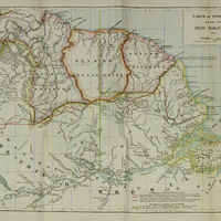 Carte du territoire à l'est du Rio Branco