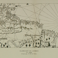 Carte de la Guyane française et du Brésil