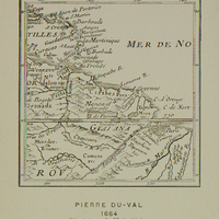 Carte de la Guyane française et du Brésil