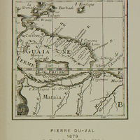Carte de la Guyane française, du Brésil, du Suriname et des Antilles