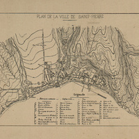 Plan de la ville de Saint-Pierre