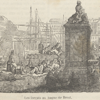 Les forçats au bagne de Brest.