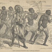Autre caravane d'esclaves dans l'Afrique orientale.