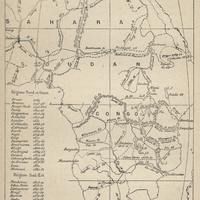 Carte des grandes explorations en Afrique