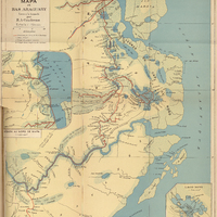 MAPA et BAS ARAGUARY Levés à la boussole par H.A Coudreau