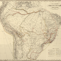 TABULA GEOGRAPHICA BRASILIAE et TERRARUM ADJACENTIUM exhibens