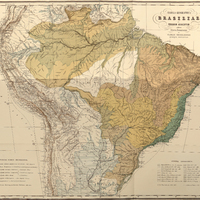 TABULA GEOGRAPHICA BRASILIAE et TERRARUM ADJACENTIUM exhibens