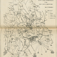 Plan des Environs des Forts de la République et de la Convention dans l'isle Martinique