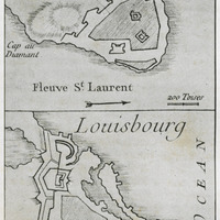 Carte du Quebec et de Louisbourg