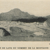 Coulée de lave du sommet de la Montagne Pelée