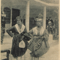 Antillaises en costume ancien