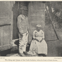 The King and Queen of the Carib Indians, taken in front of their house.