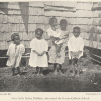 Pure Carib Indian Children, who attend the Roman Catholic School.