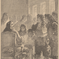 Le gentil homme ne baissa pas les yeux ; il esquissa même un dédaigneux sourire (page 28 ).